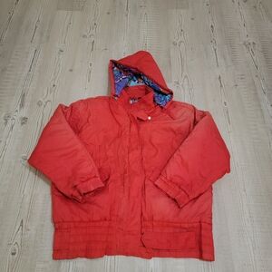 Andy Johns Vintage 80's 90's Puffer Jacket With Inner Abstract Print